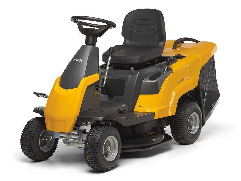 tondeuse rider autoportée stiga combi 166 moteur 224 cm3 largeur de coupe 66 cm