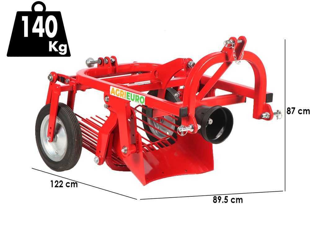 top line dm 50 arracheuse de pommes de terre avec éjection arrière pour tracteur tamis vibrant