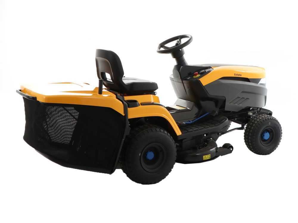 tracteur tondeuse à batterie stiga estate 384e bac de ramassage puissance 48v/30ah