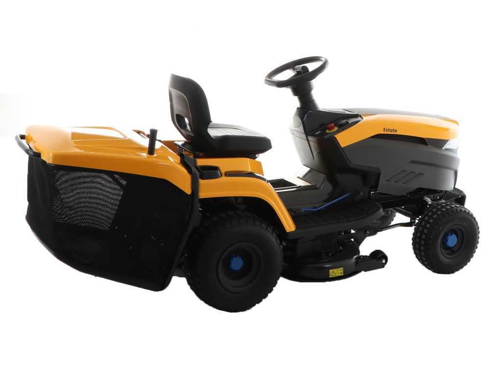 tracteur tondeuse à batterie stiga estate 584e bac de ramassage puissance 48v/40ah