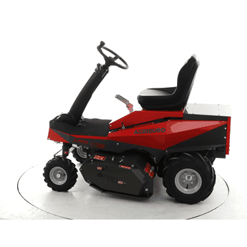 tracteur tondeuse électrique carino moteur à batterie 48v/200 ah largeur de coupe 110 cm