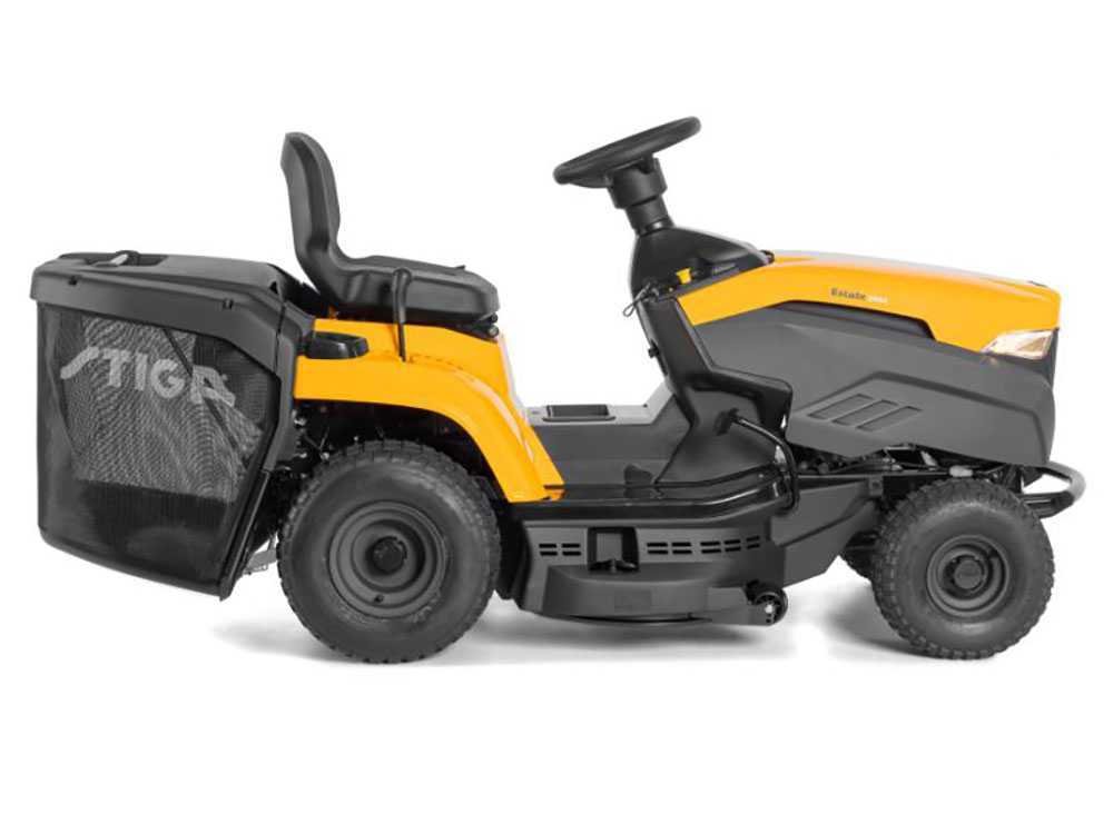 tracteur tondeuse stiga estate 384 m bac de ramassage moteur st350