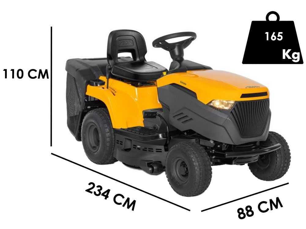 tracteur tondeuse stiga estate 384 m bac de ramassage moteur st350
