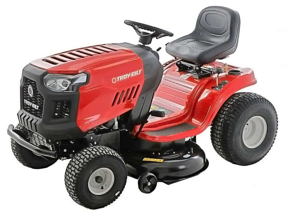 troy bilt bronco 107t s tracteur tondeuse transmission continue cvt éjection latérale