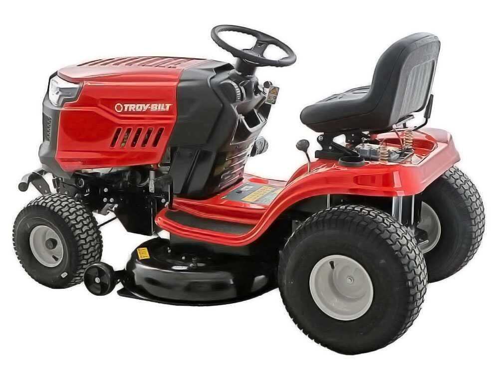 troy bilt bronco 107t s tracteur tondeuse transmission continue cvt éjection latérale