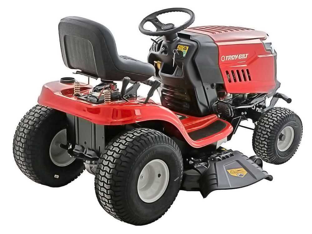 troy bilt bronco 107t s tracteur tondeuse transmission continue cvt éjection latérale