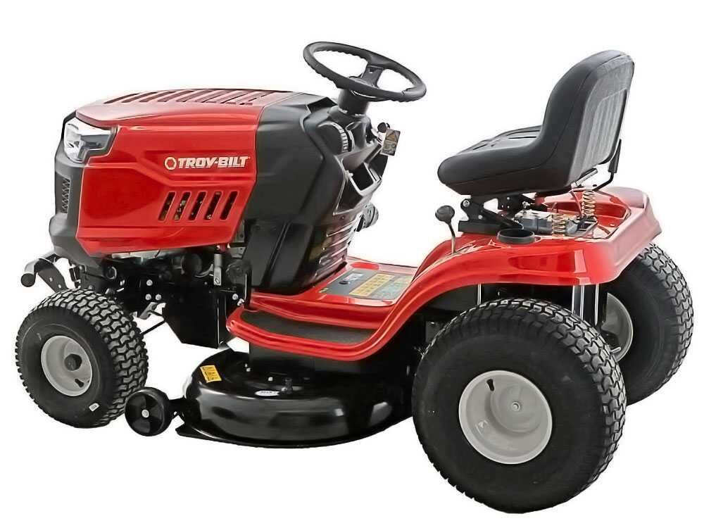 troy bilt bronco 107t s tracteur tondeuse transmission continue cvt éjection latérale