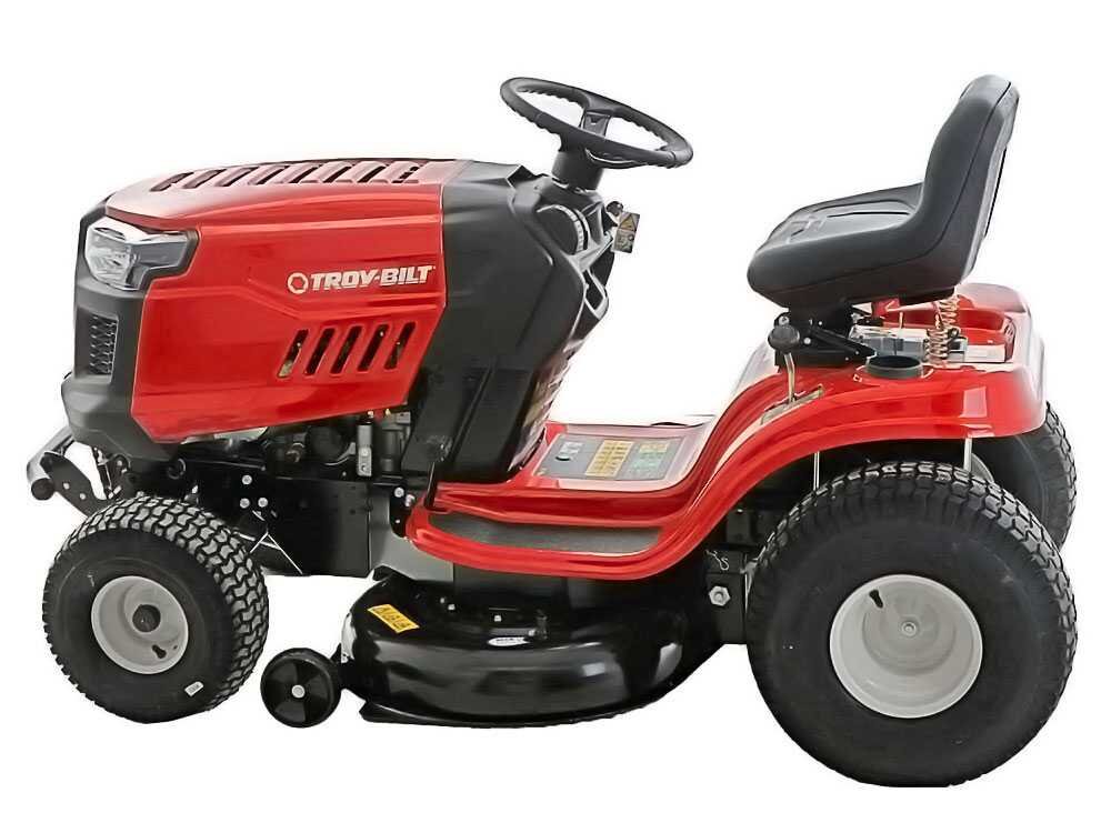 troy bilt bronco 107t s tracteur tondeuse transmission continue cvt éjection latérale
