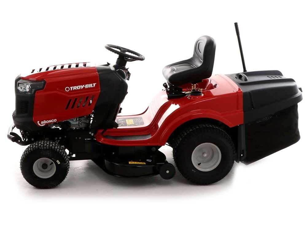 troy bilt bronco 92t r tracteur tondeuse boîte hydrostatique bac de ramassage