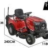 troy bilt horse 105t r tracteur tondeuse boîte hydrostatique bac de ramassage