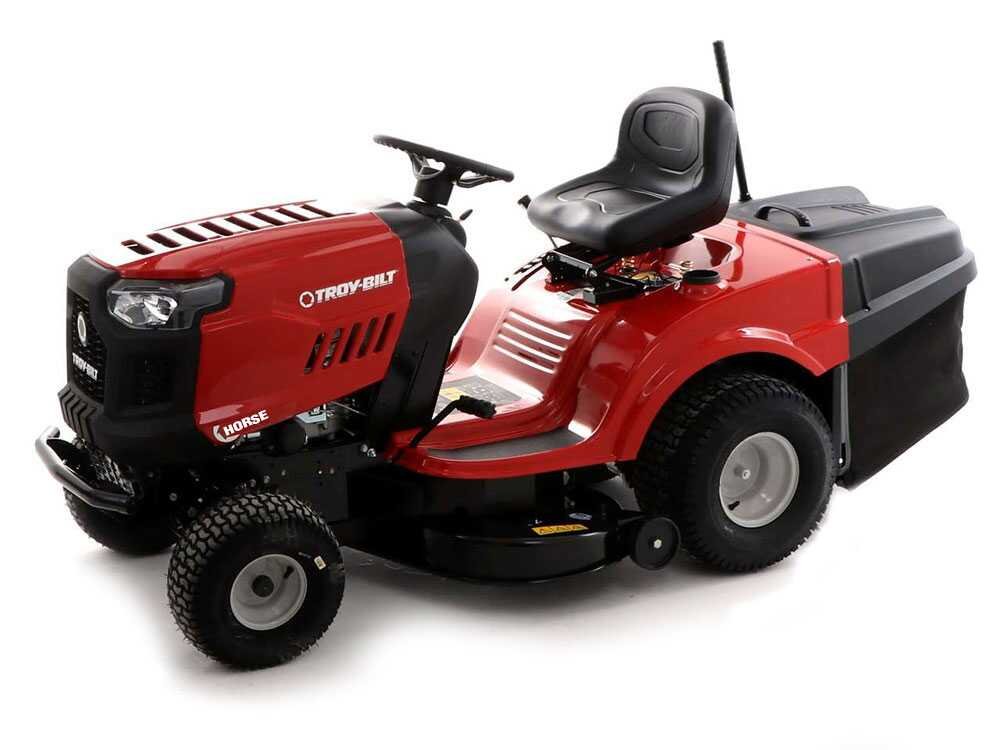 troy bilt horse 105t r tracteur tondeuse boîte hydrostatique bac de ramassage
