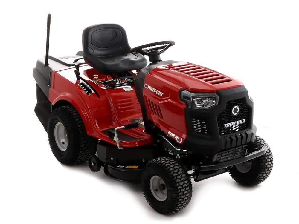 troy bilt horse 105t r tracteur tondeuse boîte hydrostatique bac de ramassage