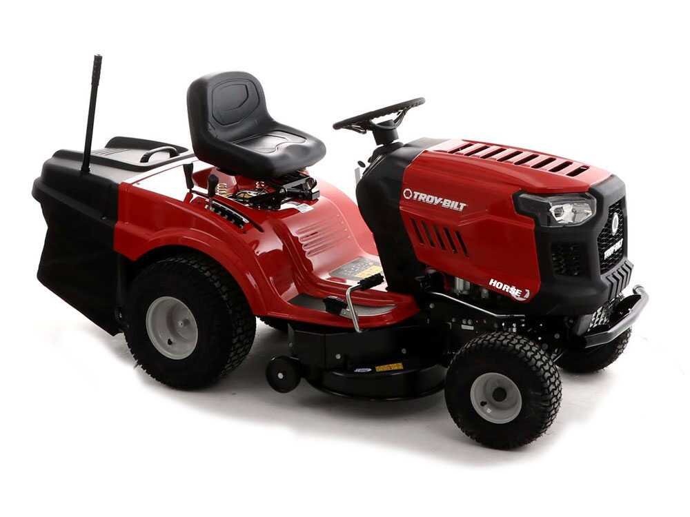 troy bilt horse 105t r tracteur tondeuse boîte hydrostatique bac de ramassage
