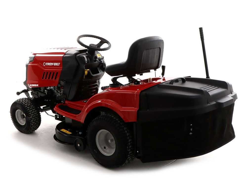 troy bilt horse 105t r tracteur tondeuse boîte hydrostatique bac de ramassage