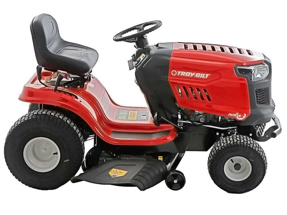 troy bilt horse 107t s tracteur tondeuse boîte continue cvt éjection latérale - Machines territoires troy bilt horse 107t s tracteur tondeuse boîte continue cvt éjection latérale