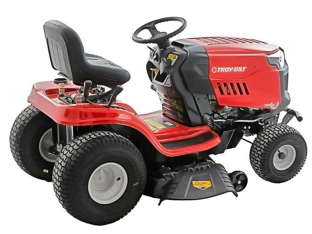 troy bilt horse 107t s tracteur tondeuse boîte continue cvt éjection latérale - Machines territoires troy bilt horse 107t s tracteur tondeuse boîte continue cvt éjection latérale