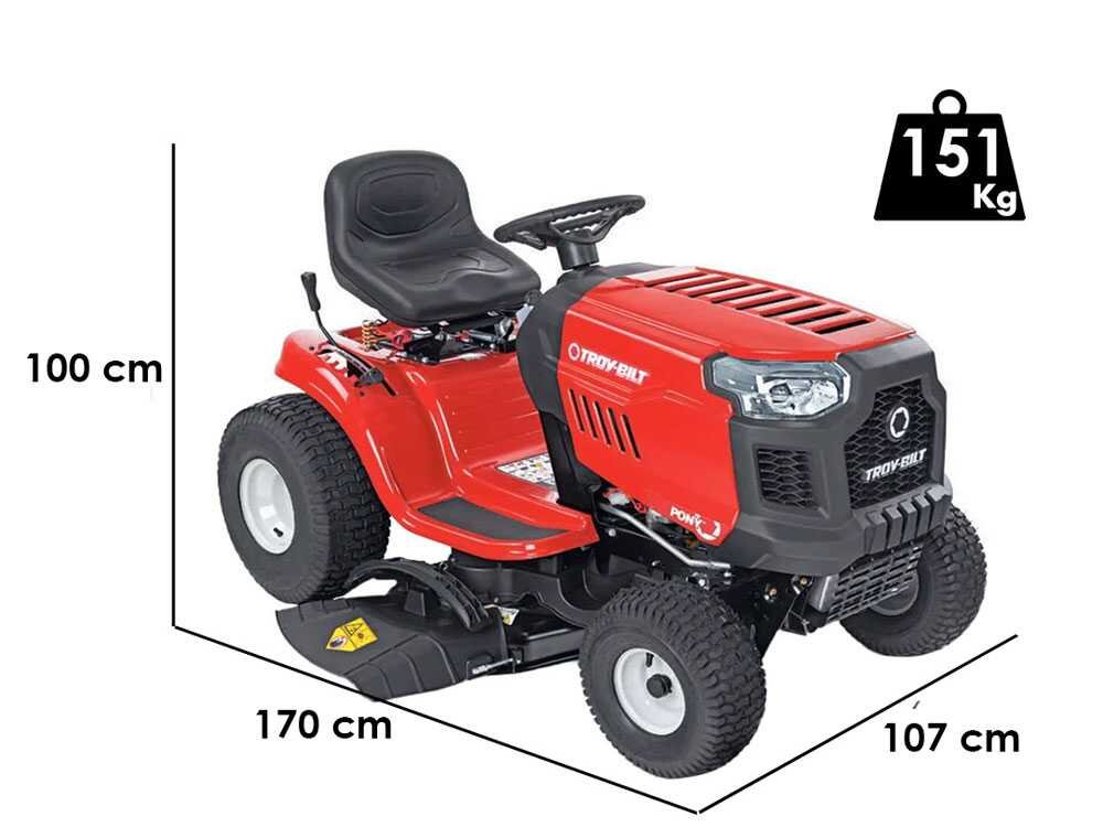 troy bilt pony 92t s tondeuse autoportée boîte transmatique Éjection latérale