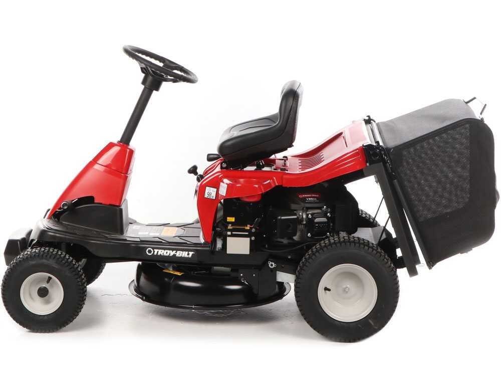 troy bilt tb 60t r select tondeuse autoportée avec bac de ramassage moteur de 196cc démarrage électrique