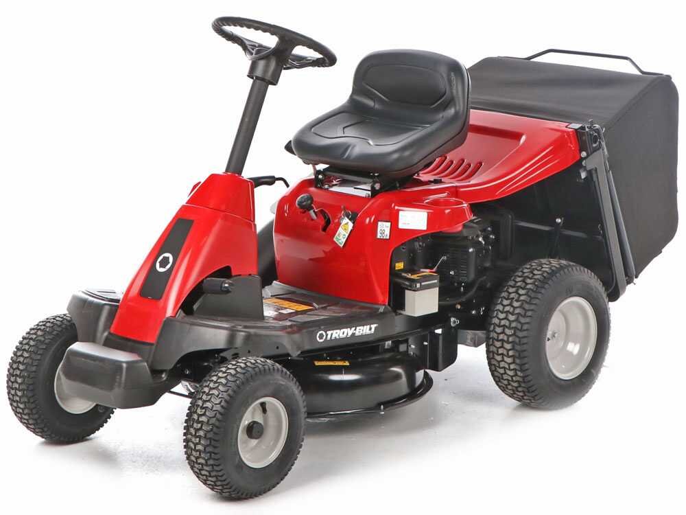 troy bilt tb 60t r select tondeuse autoportée avec bac de ramassage moteur de 196cc démarrage électrique