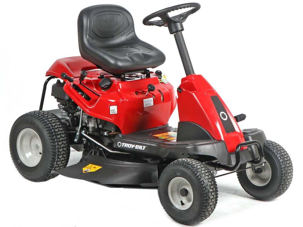 troy bilt tb 76t s tondeuse autoportée avec éjection latérale moteur de 382 cc démarrage électrique