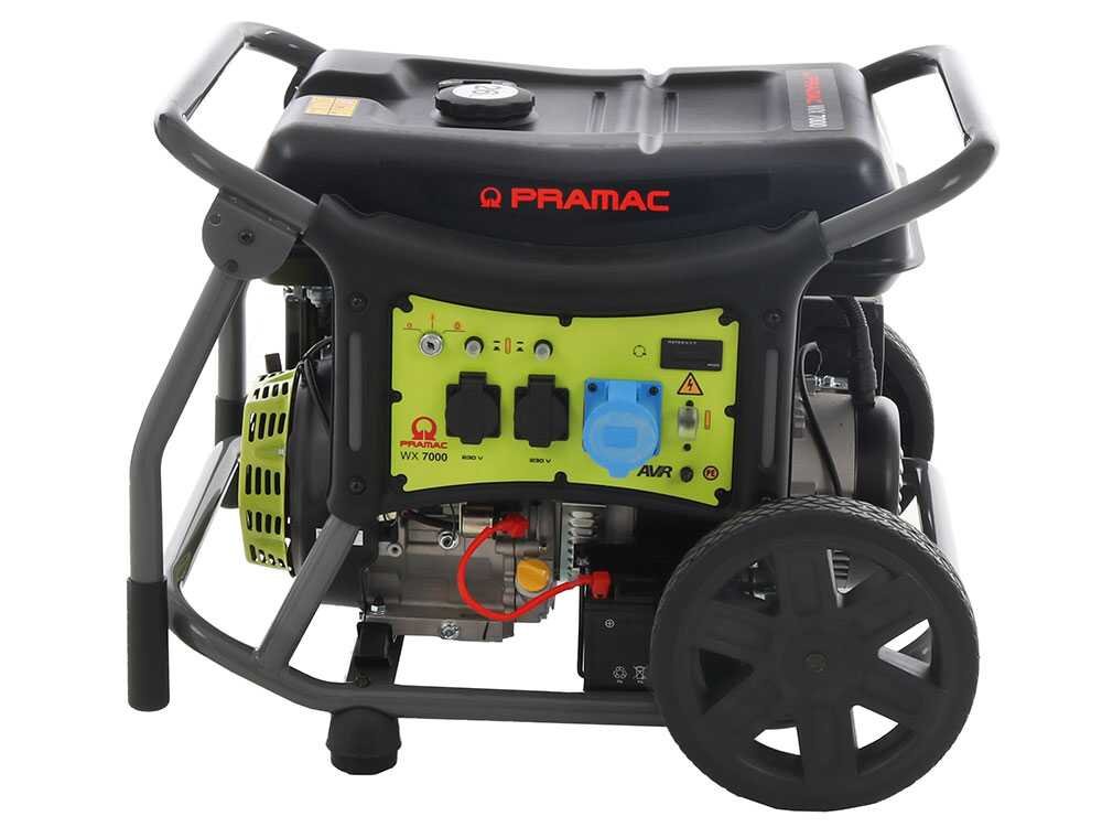 wx7000 pramac groupe électrogène 6.1 kw monophasé à essence sur chariot wx7000 pramac groupe électrogène 6.1 kw monophasé à essence sur chariot