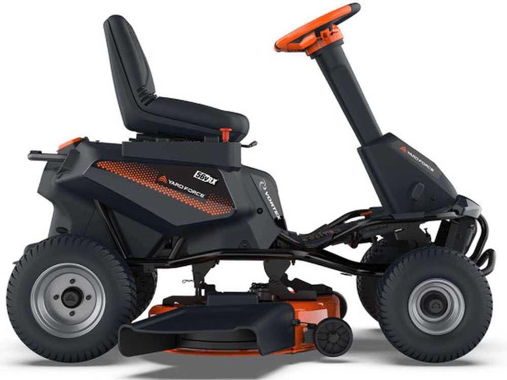yard force e559 tondeuse autoportée à batterie 56v/50ah Éjection latérale et mulching
