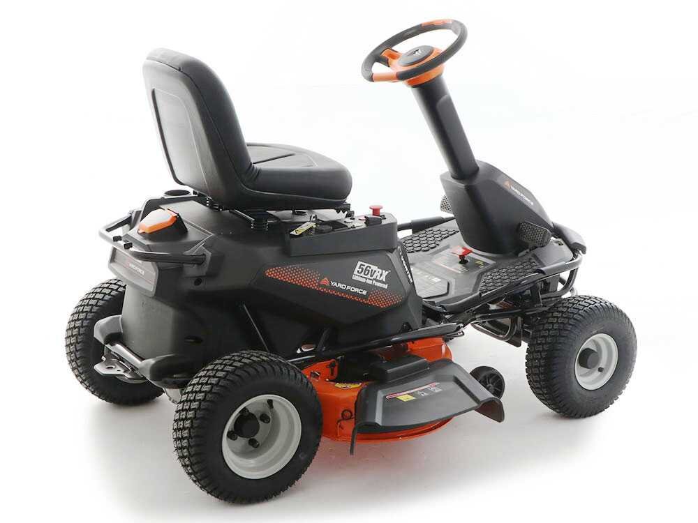 yard force e559 tondeuse autoportée à batterie 56v/50ah Éjection latérale et mulching